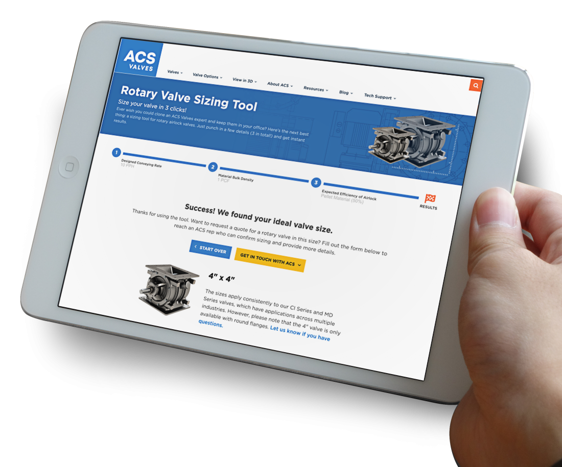 ACS Valves Sizing Tool image